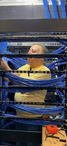 Dressing a rack on site